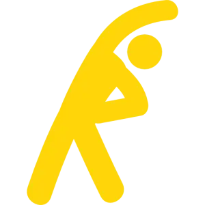 Yellow Icon streching